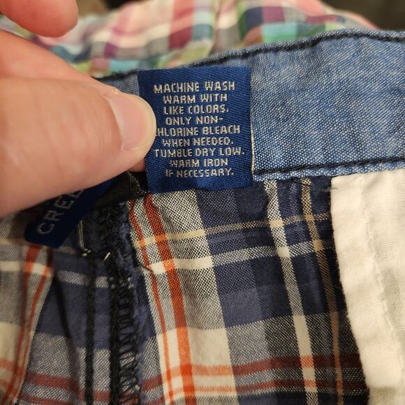 FALLS CREEK 100% Cotton Blue Red Plaid Cargo Utility Summer Beach Shorts Mens 40 - Picture 5 of 12